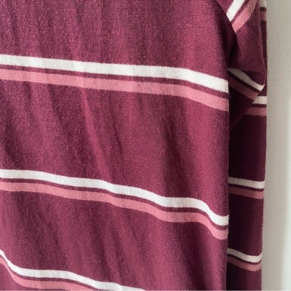 pink rose vintage striped lightweight sweater - Picture 3 of 8
